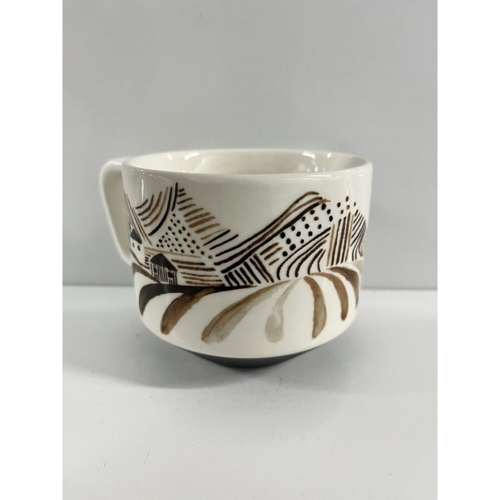 Starbucks Coffee Mug Artisan 2014 Series 03/08 Brown House Land Ceramic Canadian - Picture 10 of 13